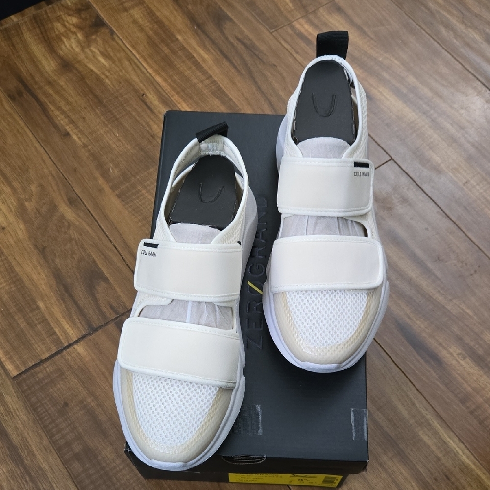 Cole Haan Women's Cream and White Sneakers Sandal
